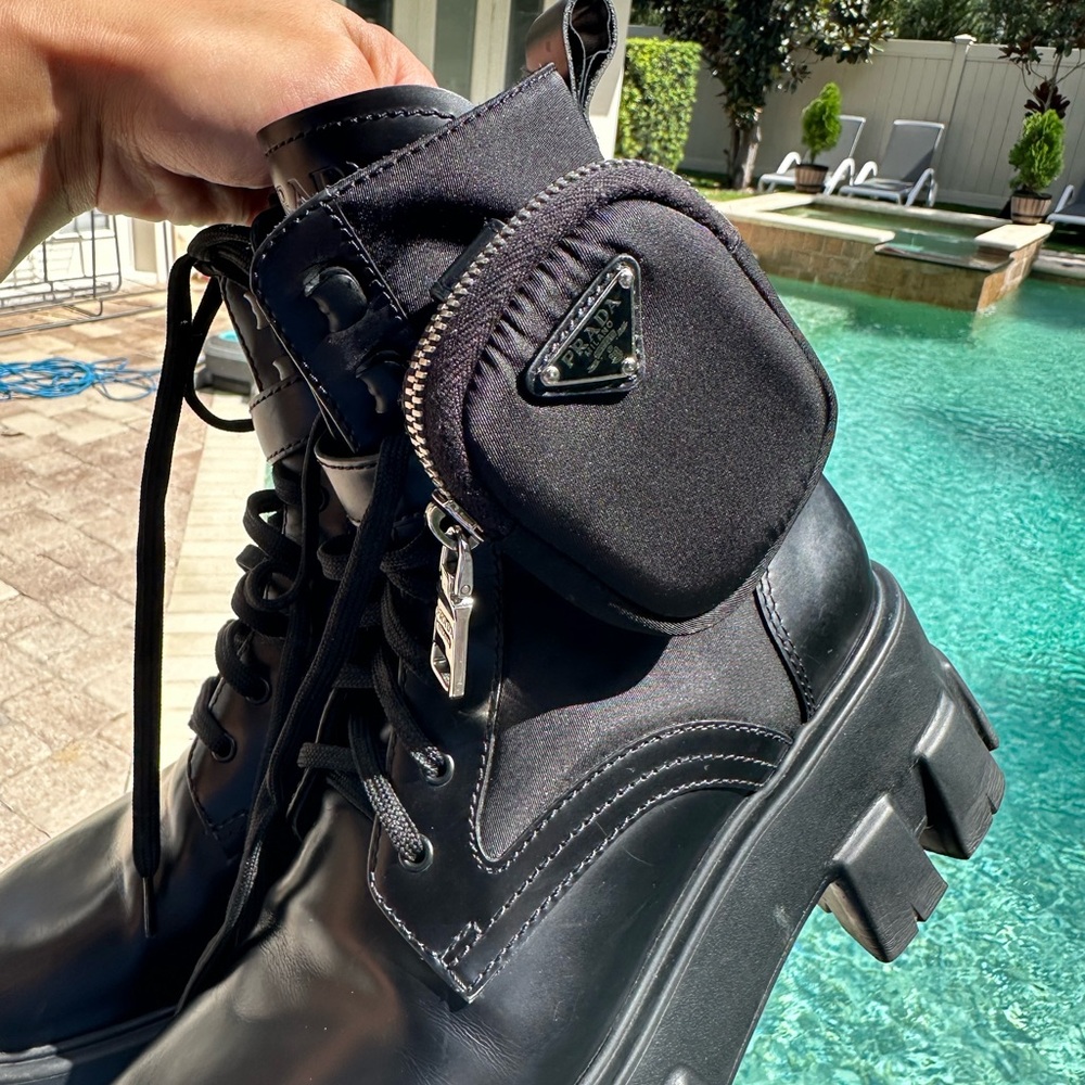 Prada Black Combat Boots - Picture 13 of 13